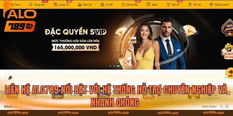  Liên hệ Alo789 nổi bật với hệ thống hỗ trợ chuyên nghiệp và nhanh chóng