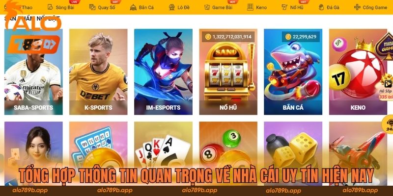 Tổng hợp thông tin quan trọng về nhà cái uy tín hiện nay